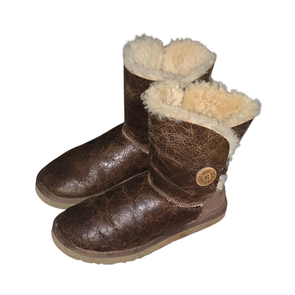 Ugg Bailey Button Krinkle Cream Shearling Lined B… - image 2